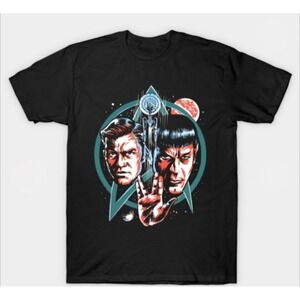 Star Trek Where No Man Has Gone Before T-Shirt Kirk Spock Enterprise Men's 2X